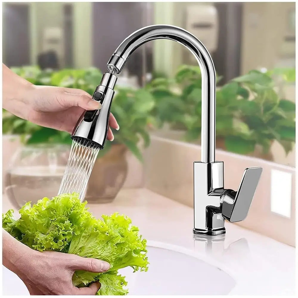 360° Kitchen Faucet Sprayer Head | 3-Function High Pressure Pull Down Replacement - faucet spray