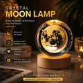 3D Galaxy Crystal Ball Lamp | LED Crystal Orb Night Light with Wooden Base - 6 cm ball +6cm wood base warm / Style 3