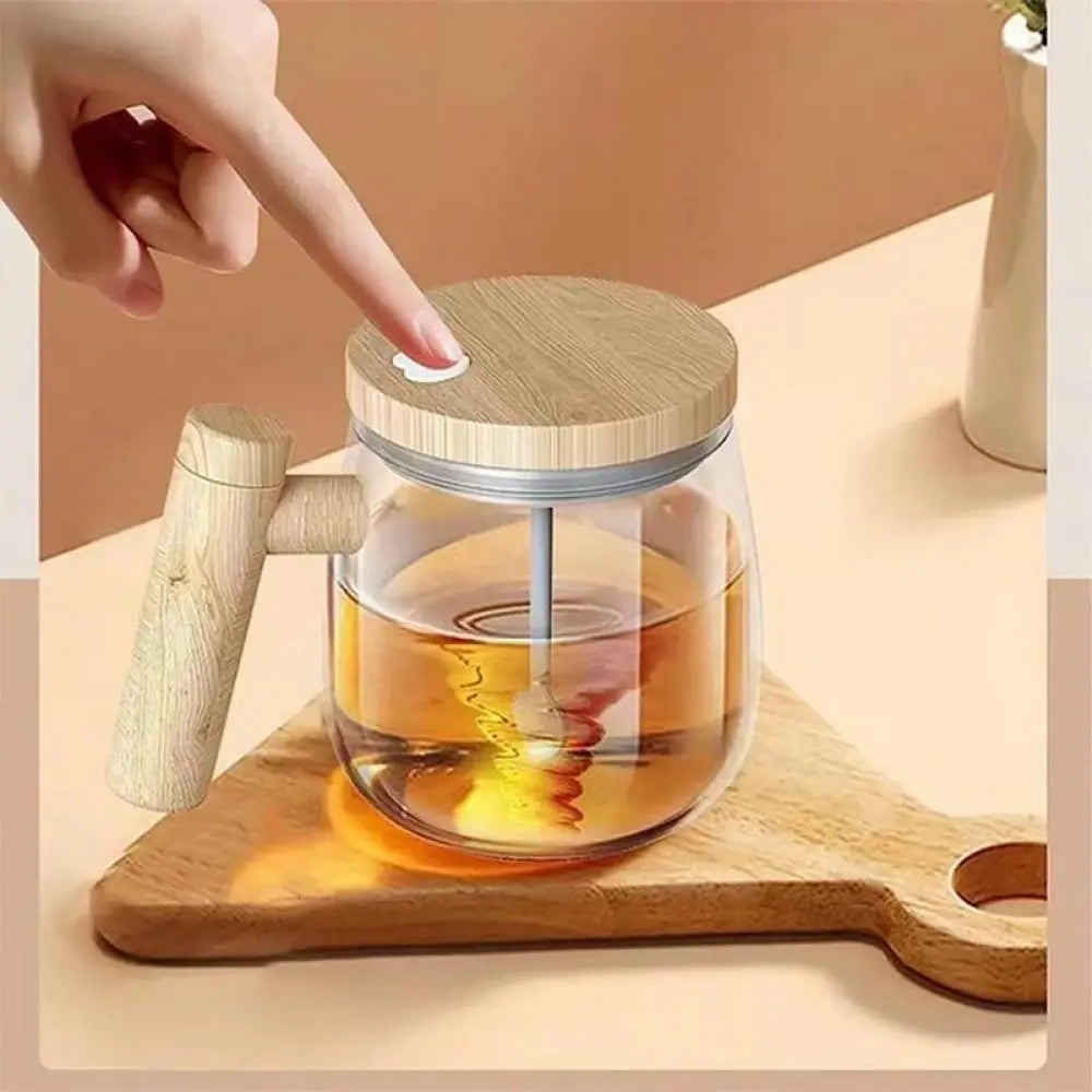 400ML Self Stirring Coffee Mug Electric Mixing Glass Coffee CupHigh Speed Fast Automatic Coffee Cup For Gyms Dining