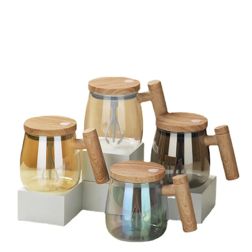 400ML Self Stirring Coffee Mug Electric Mixing Glass Coffee CupHigh Speed Fast Automatic Coffee Cup For Gyms Dining