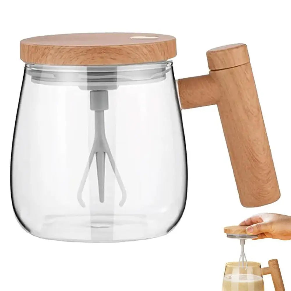 400ML Self Stirring Coffee Mug Electric Mixing Glass Coffee CupHigh Speed Fast Automatic Coffee Cup For Gyms Dining