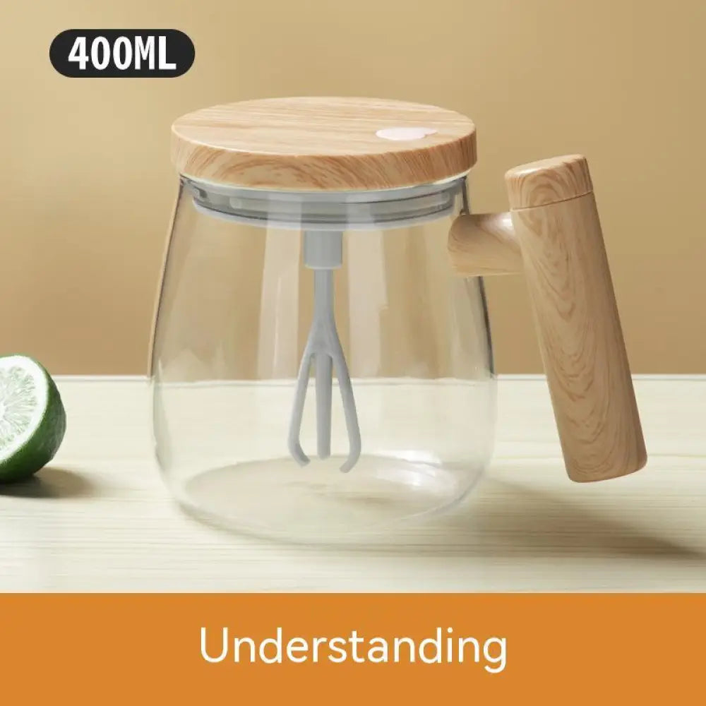 400ML Self Stirring Coffee Mug Electric Mixing Glass Coffee CupHigh Speed Fast Automatic Coffee Cup For Gyms Dining
