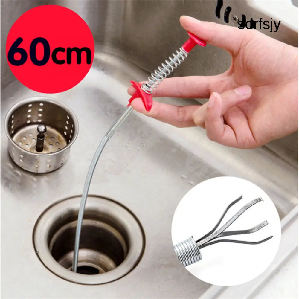 60CM Sewer Dredger Spring Pipe Dredging Tool Household Hair Cleaner Drain Clog Remover Cleaning Tools Household For