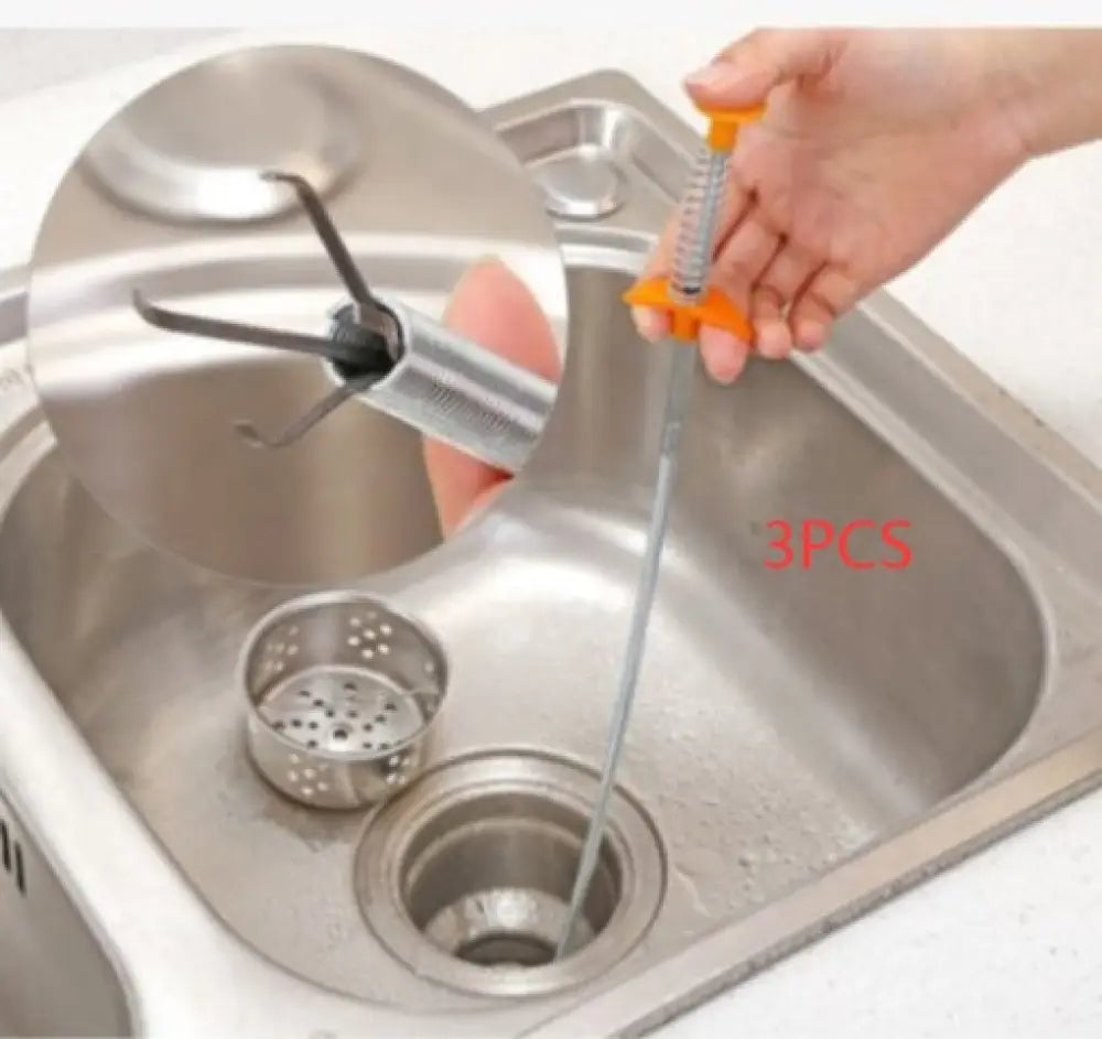 60CM Sewer Dredger Spring Pipe Dredging Tool Household Hair Cleaner Drain Clog Remover Cleaning Tools Household For