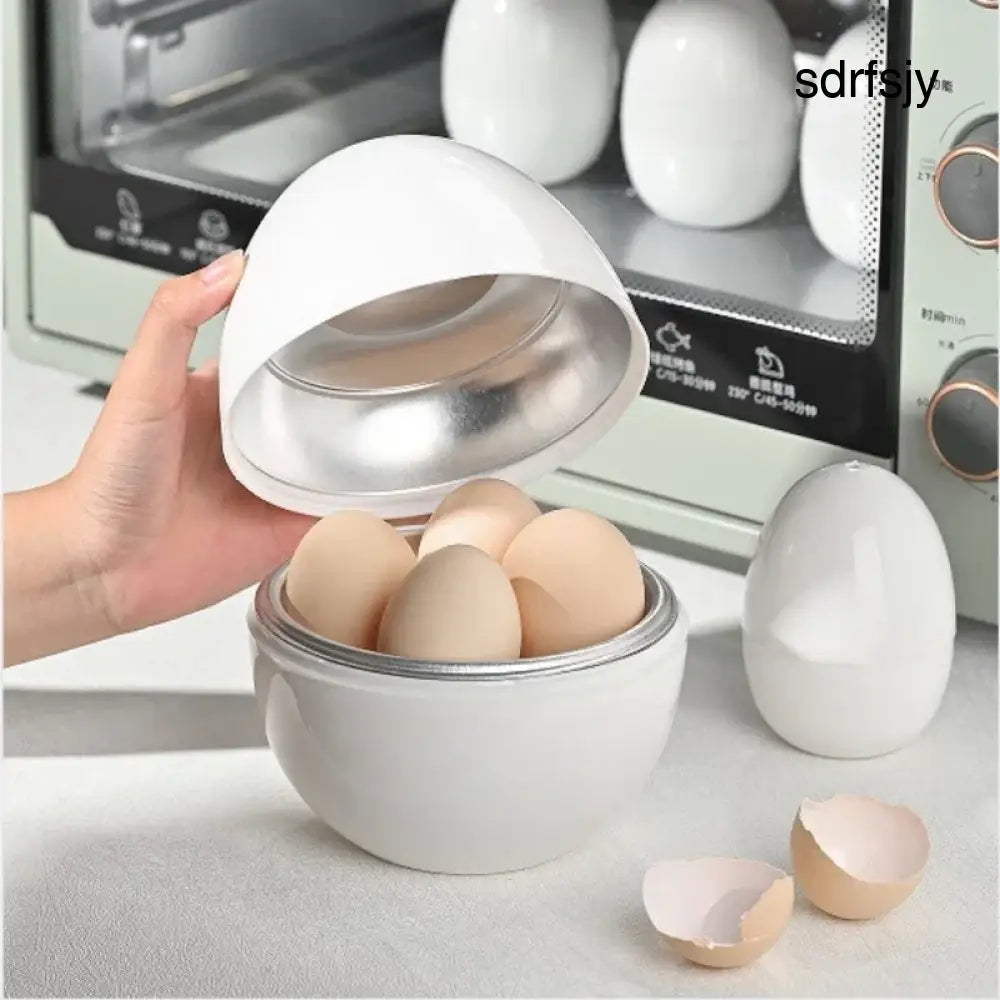 Capacity For 4 Eggs Microwave Egg Steamer Boiler Cooker Easy Quick 5 Minutes Hard Or Soft Boiled Kitchen Cooking Tools