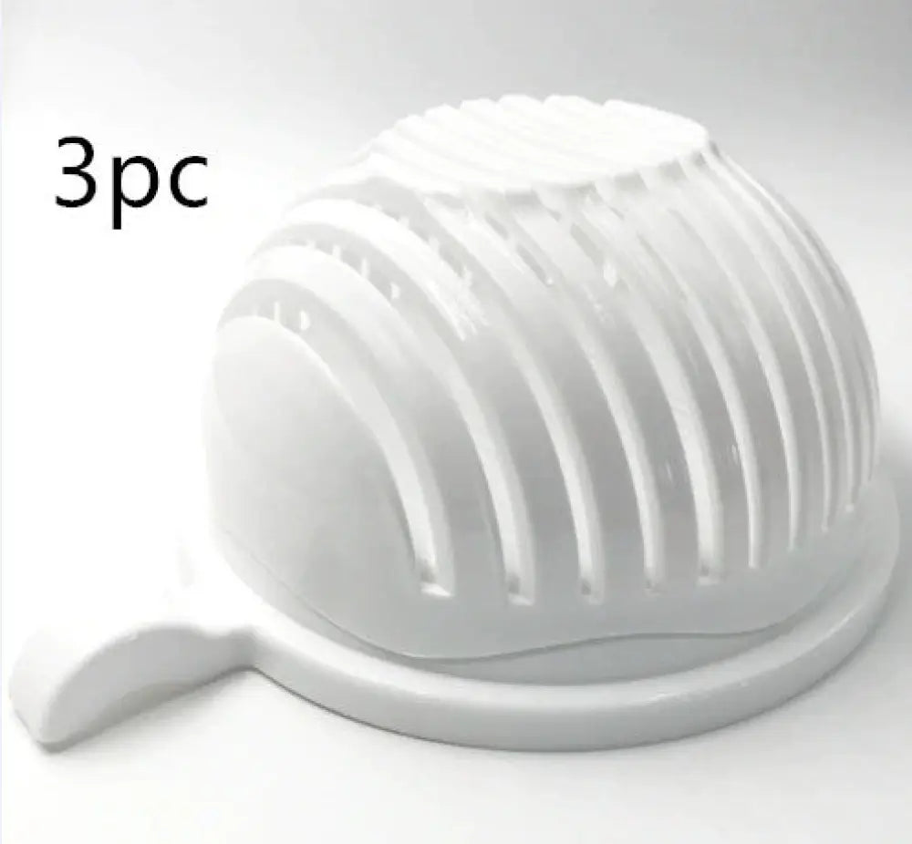 Creative Salad Cutter Fruit and Vegetable Cutter - White3pc