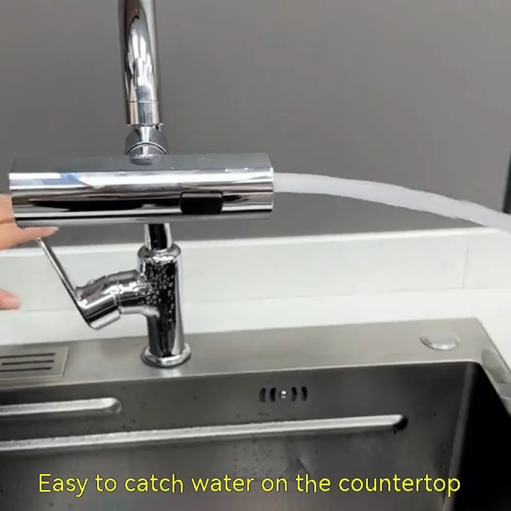 Kitchen Faucet Waterfall Outlet Splash Proof Universal Rotating Bubbler Multifunctional Water Nozzle Extension Kitchen