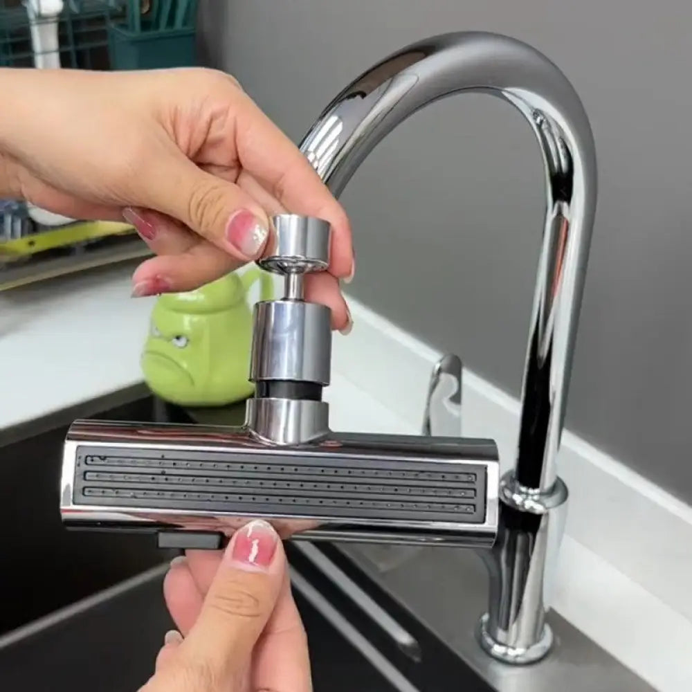 Kitchen Faucet Waterfall Outlet Splash Proof Universal Rotating Bubbler Multifunctional Water Nozzle Extension Kitchen