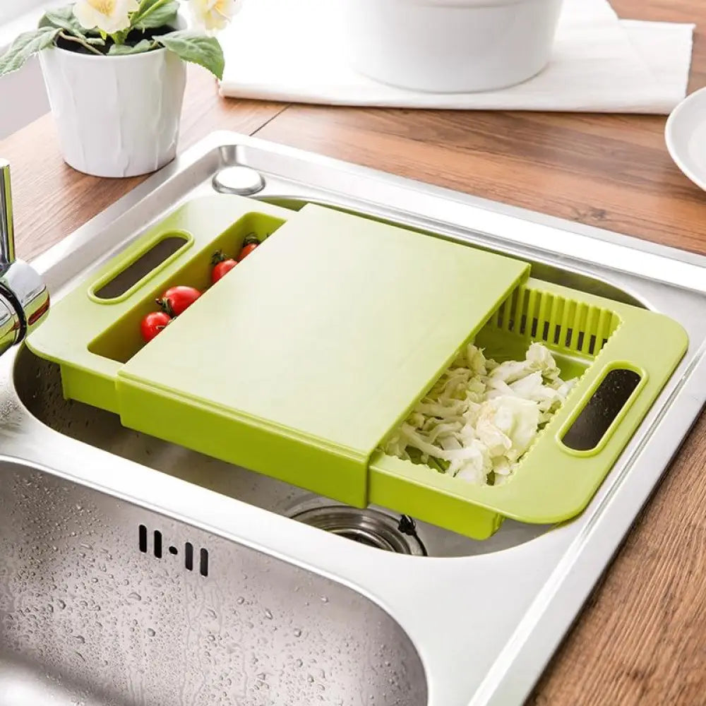 Multifunction Kitchen Chopping Blocks Sinks Drain Basket Cutting Board Vegetable Meat Tools Kitchen Accessories