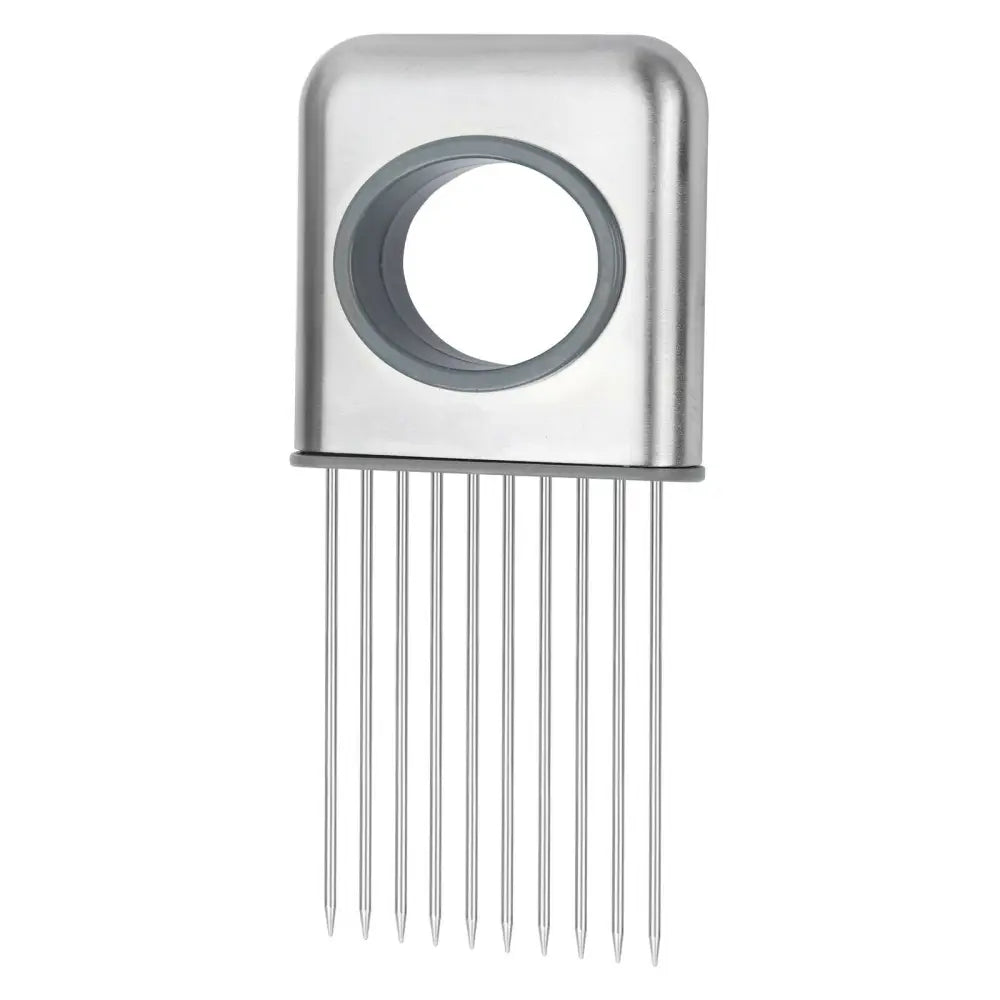 Onion Holder Slicer Vegetable Tools Tomato Cutter Stainless Steel Kitchen Gadget - default - 5