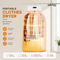 Portable Foldable Clothes Dryer Rack | Space Saving Laundry Drying Stand for Home & Travel - clothes dryer