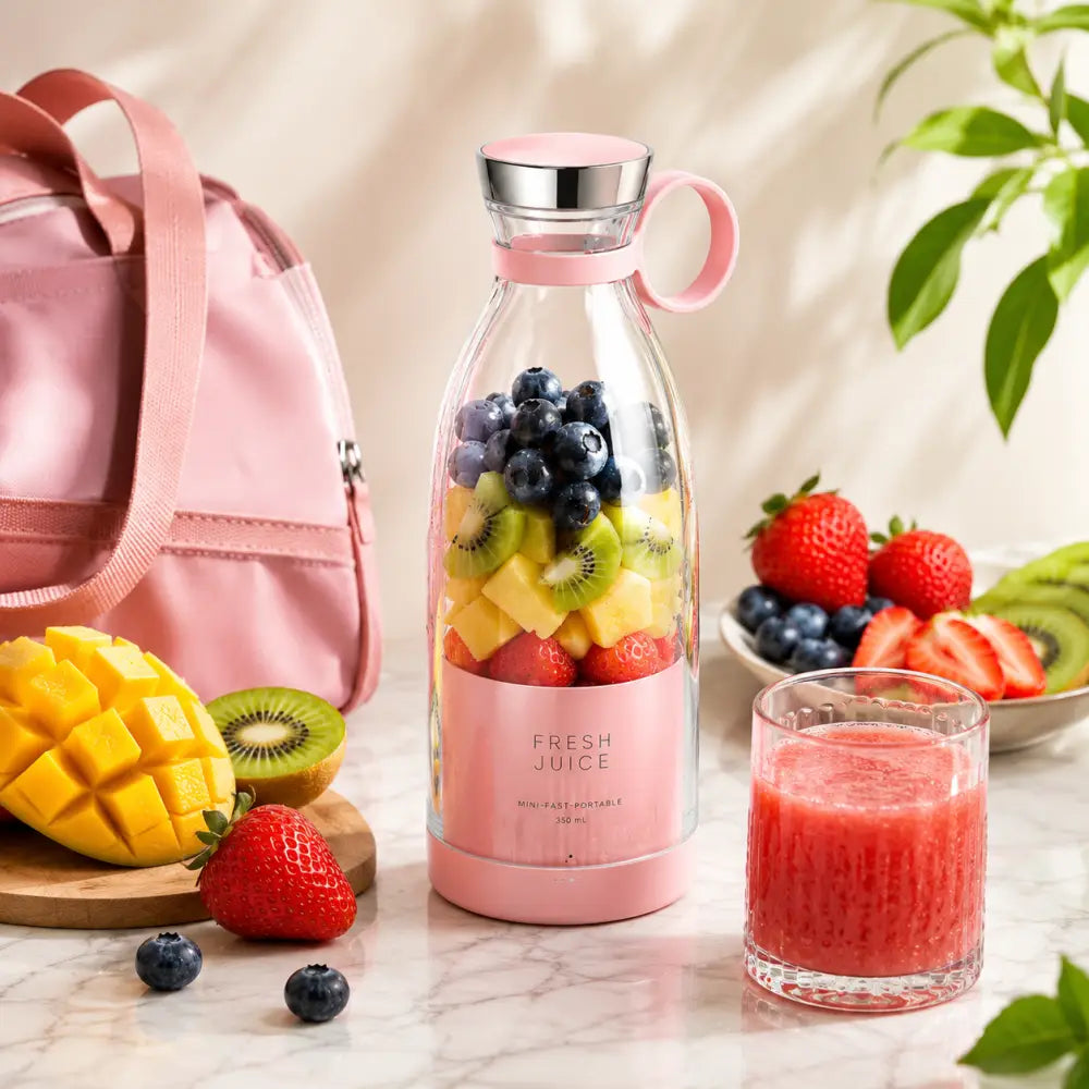 Portable USB Rechargeable Blender Bottle | Personal Smoothie & Juice Maker - Juicers