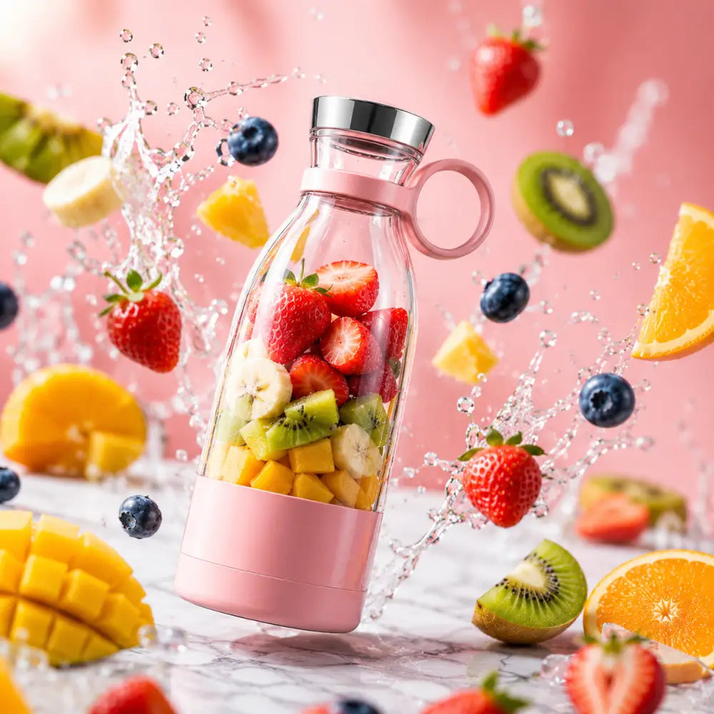 Portable USB Rechargeable Blender Bottle | Personal Smoothie & Juice Maker - Juicers
