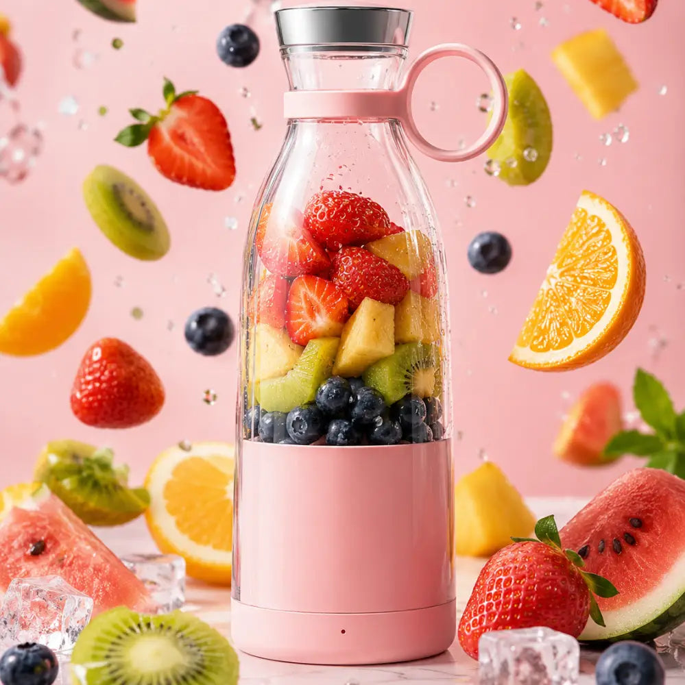 Portable USB Rechargeable Blender Bottle | Personal Smoothie & Juice Maker - Juicers