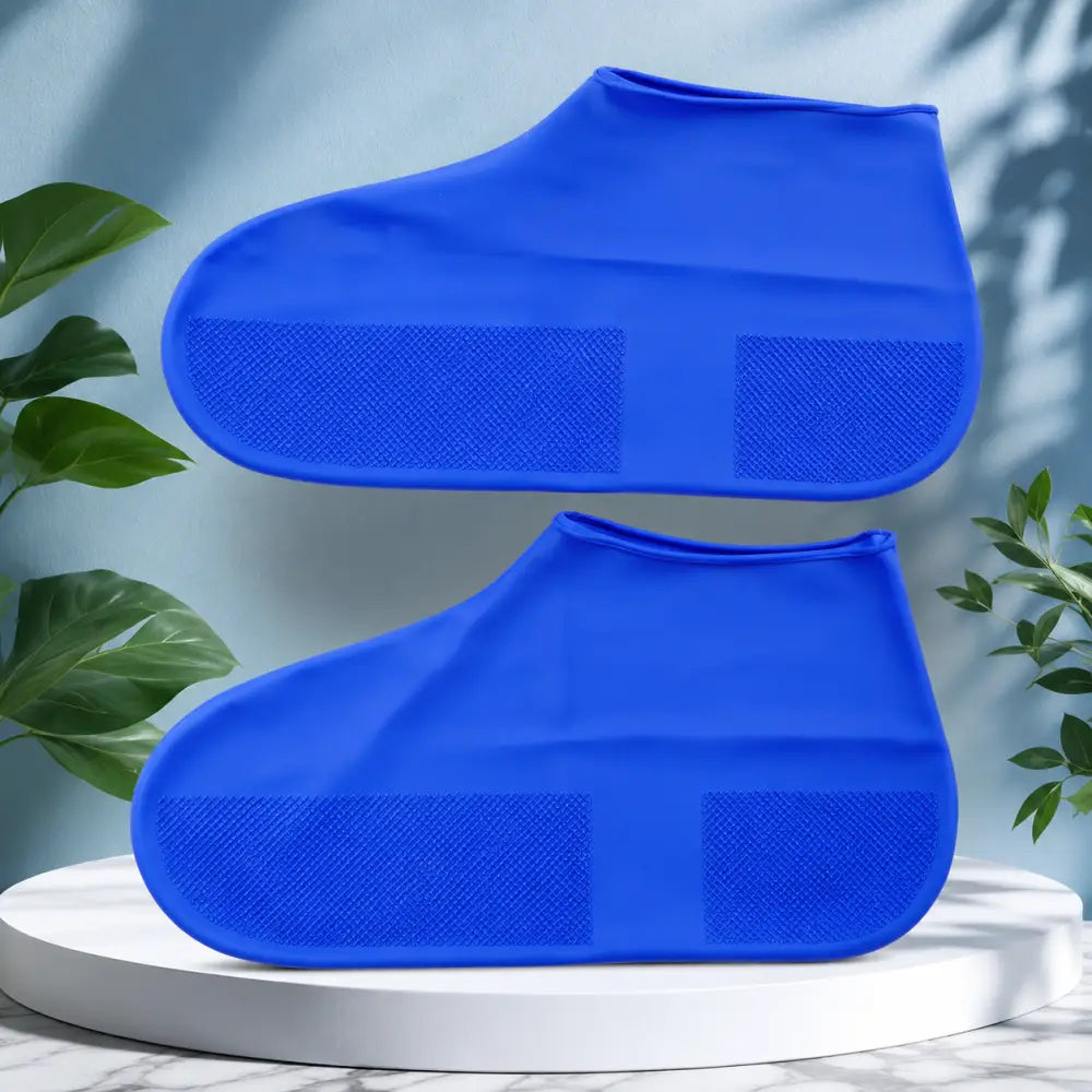 Reusable Waterproof Silicone Rain Shoe Covers – Non-Slip Large (1 Pair) - shoe cover