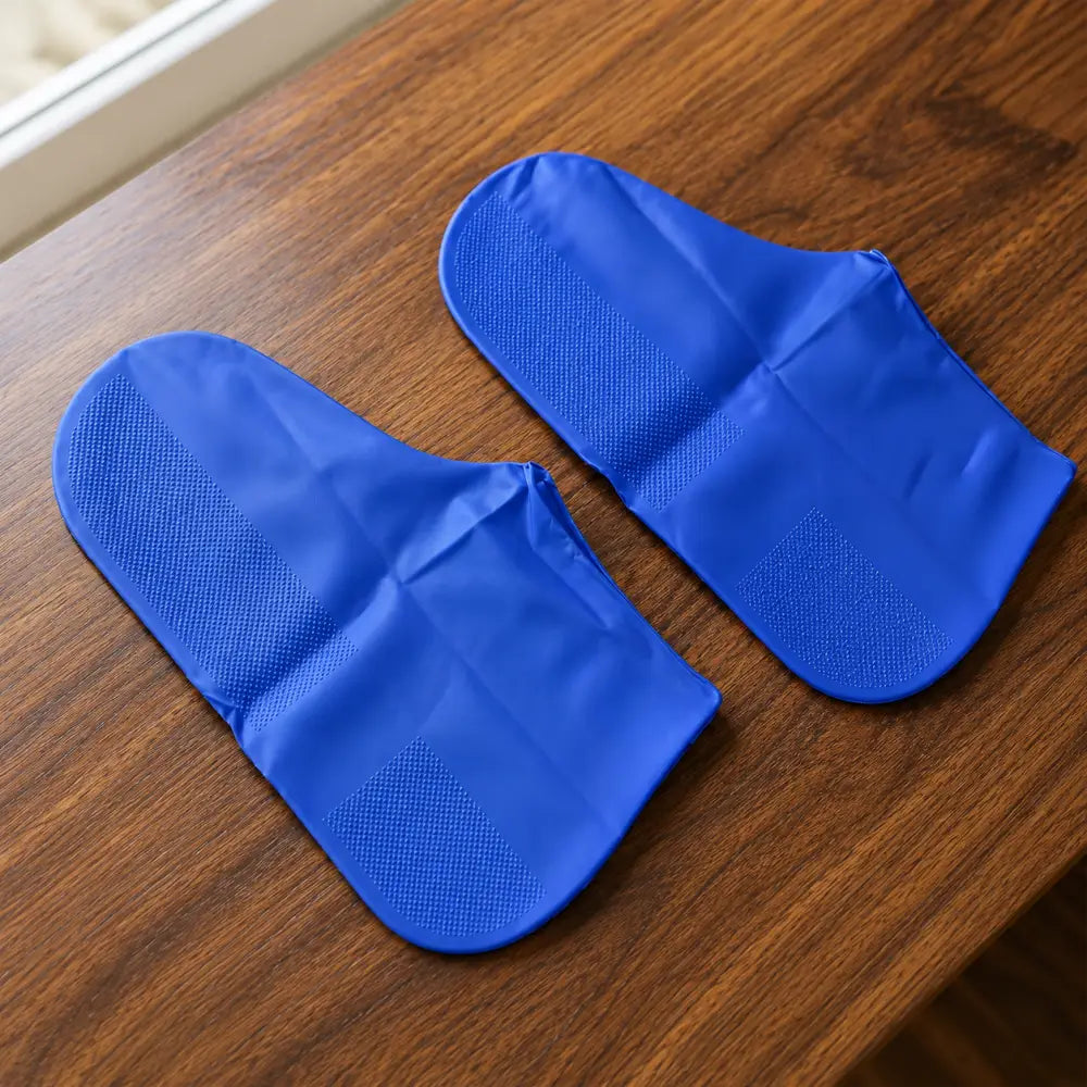 Reusable Waterproof Silicone Rain Shoe Covers – Non-Slip Large (1 Pair) - shoe cover
